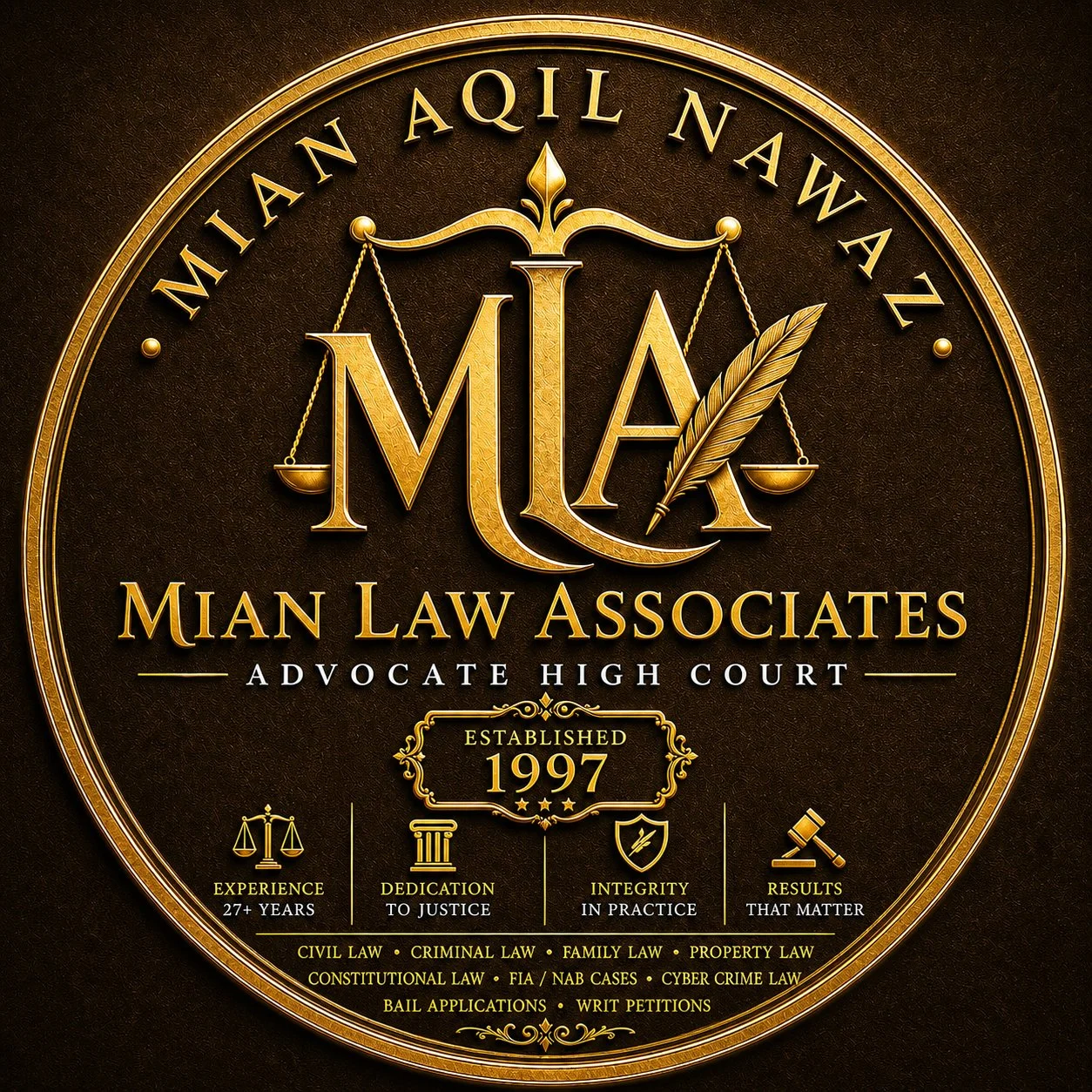 Mian Aqil Nawaz Advocate High Court Bahawalpur — Mian Law Associates